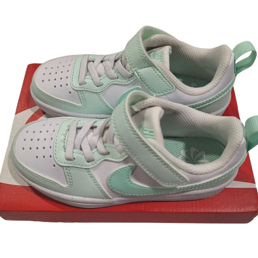 Nike‎ Court Borough Low Recraft Toddler Shoes Mint Green Size 10.5 C New